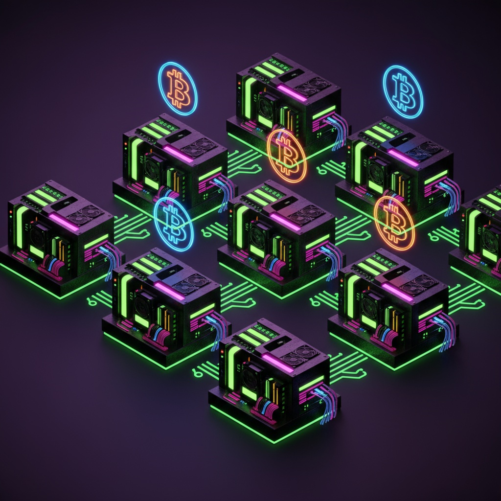 take part in a huge bitcoin mining operation at your own pace